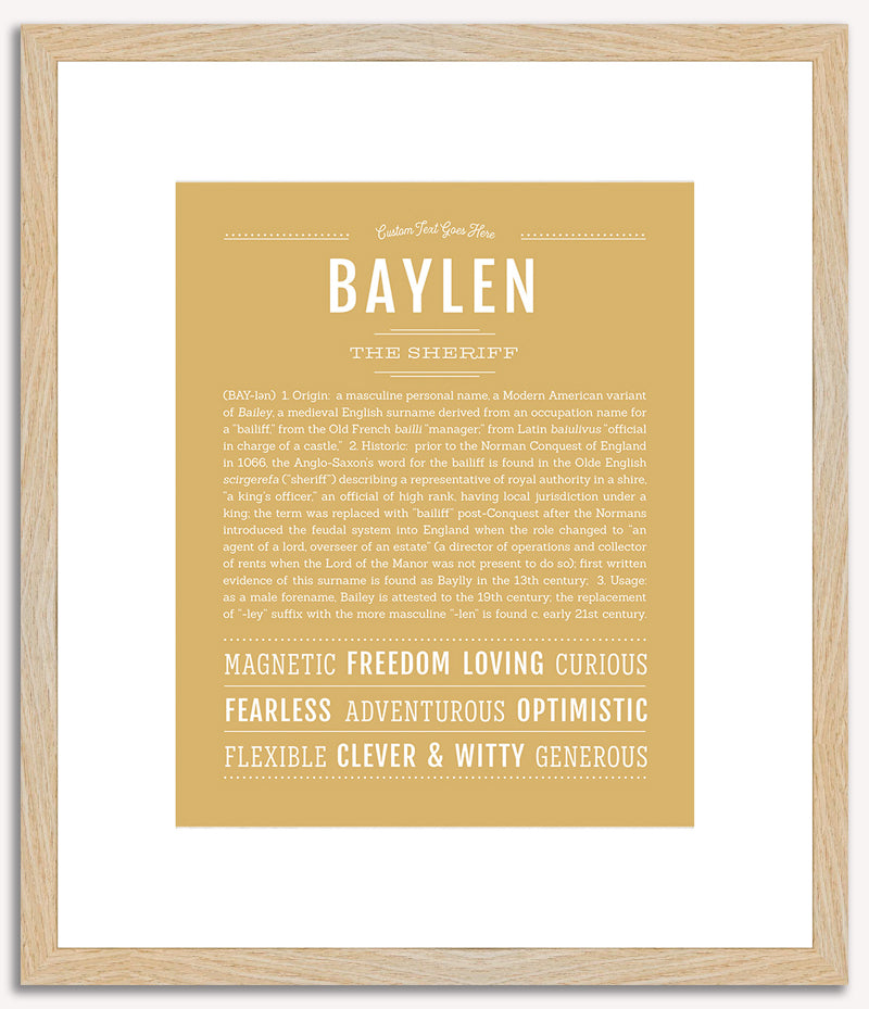 Baylen | Name Art Print