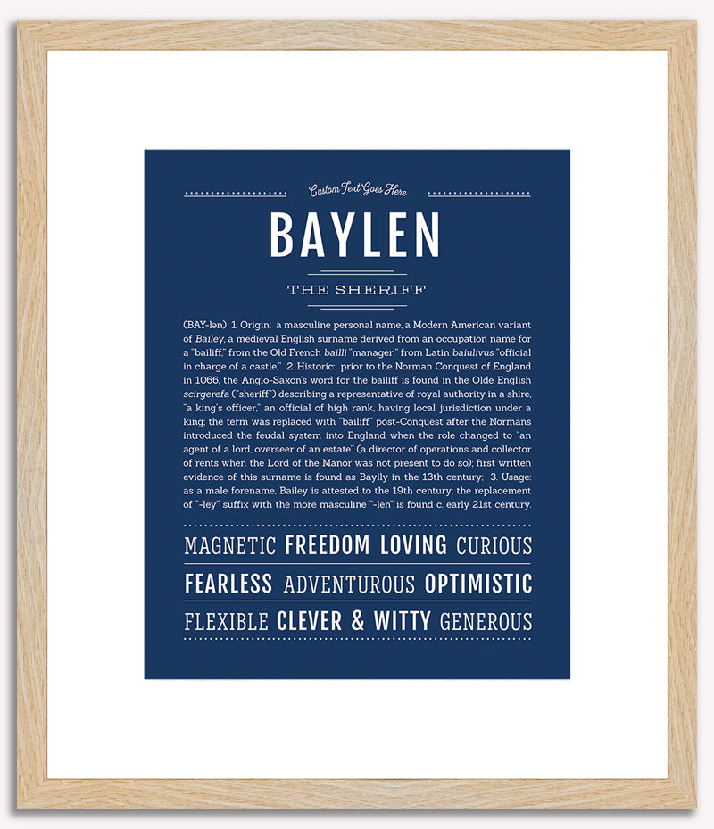 Baylen | Name Art Print