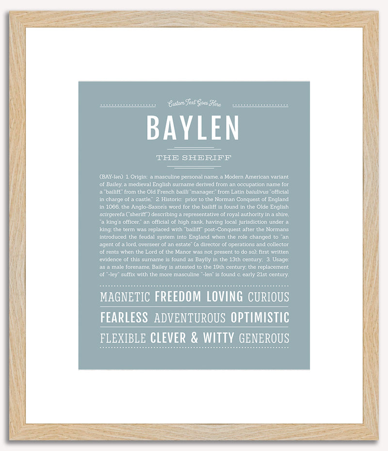 Baylen | Name Art Print