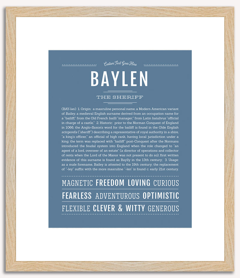 Baylen | Name Art Print