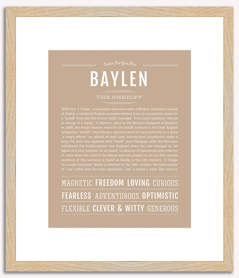 Baylen | Name Art Print