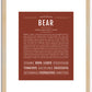 Bear | Name Art Print