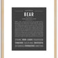 Bear | Name Art Print