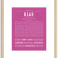 Bear | Name Art Print