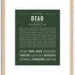 Bear | Name Art Print