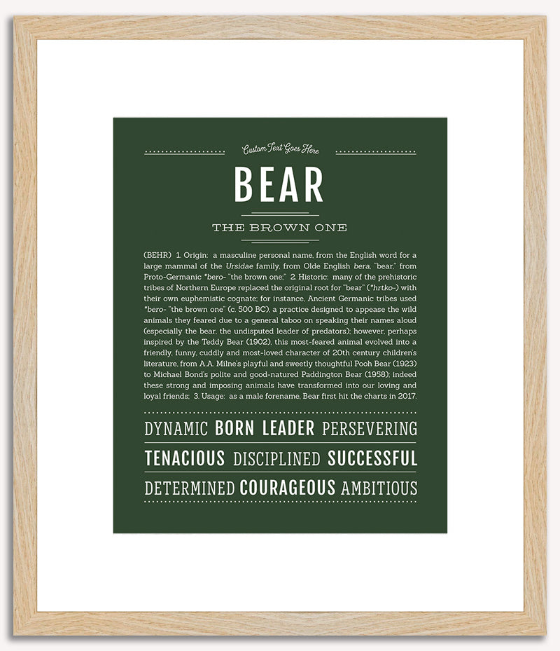 Bear | Name Art Print