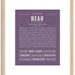 Bear | Name Art Print