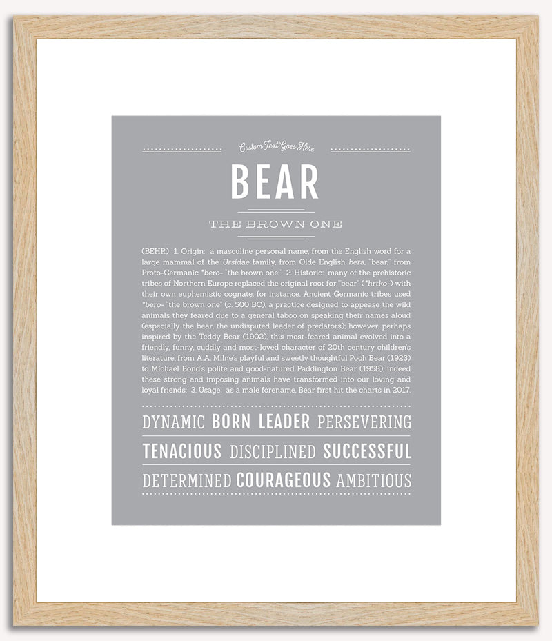 Bear | Name Art Print