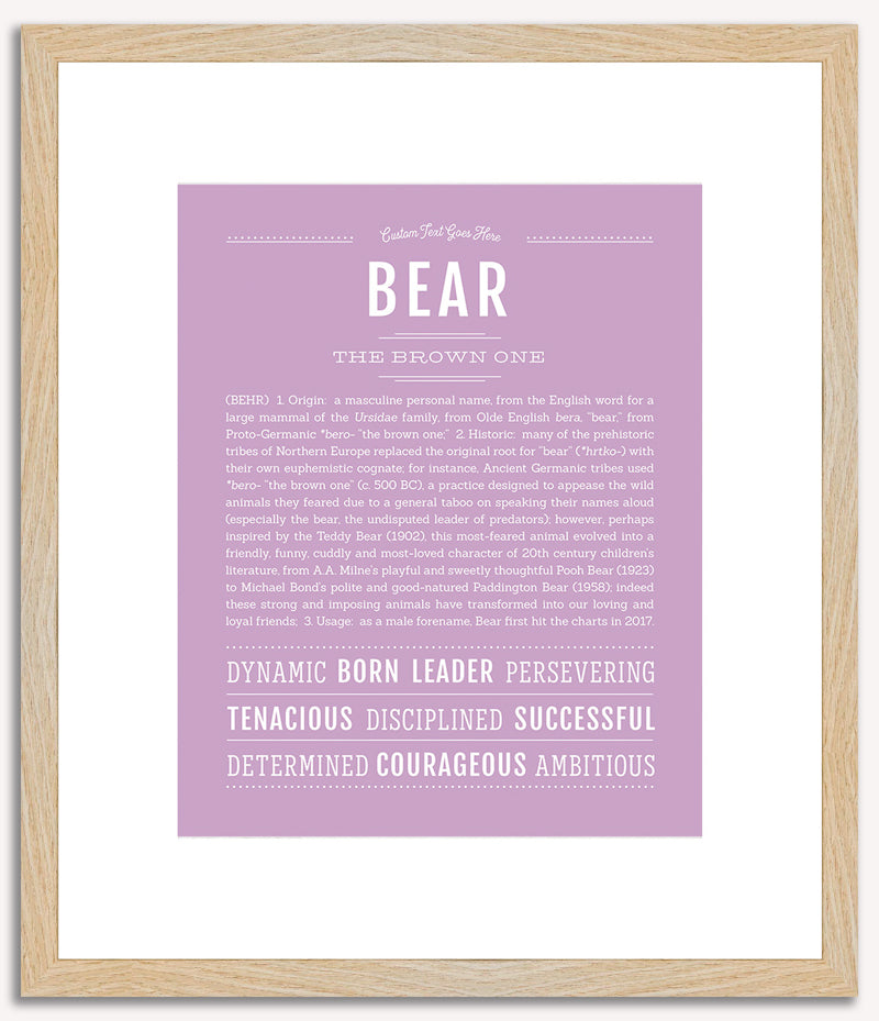 Bear | Name Art Print