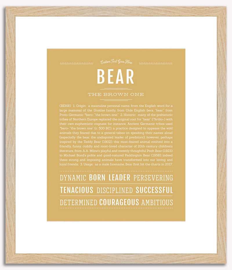 Bear | Name Art Print