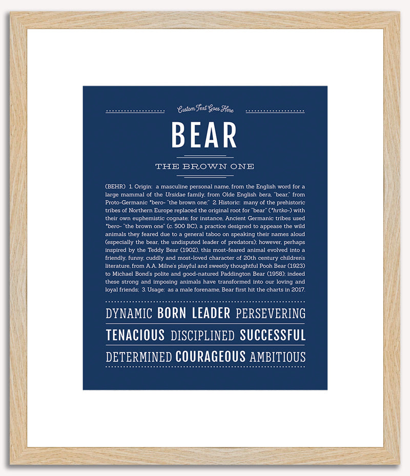 Bear | Name Art Print