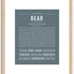 Bear | Name Art Print