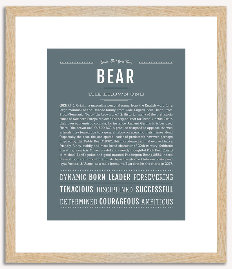 Bear | Name Art Print