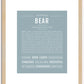 Bear | Name Art Print