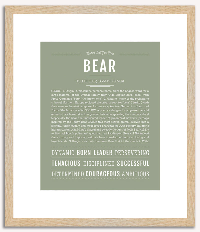 Bear | Name Art Print