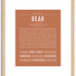 Bear | Name Art Print