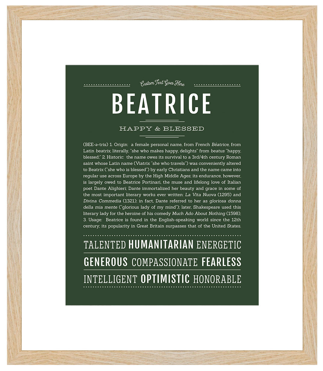 Beatrice | Name Art Print