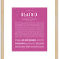 Beatrix | Name Art Print