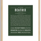 Beatrix | Name Art Print