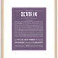 Beatrix | Name Art Print