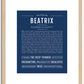 Beatrix | Name Art Print