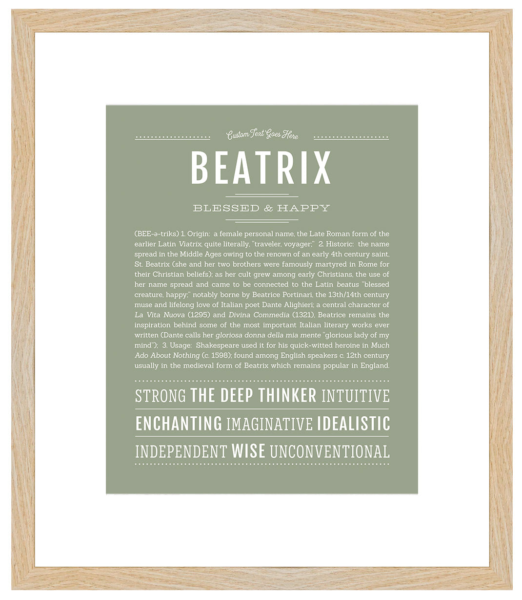 Beatrix | Name Art Print