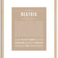 Beatrix | Name Art Print