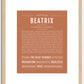 Beatrix | Name Art Print