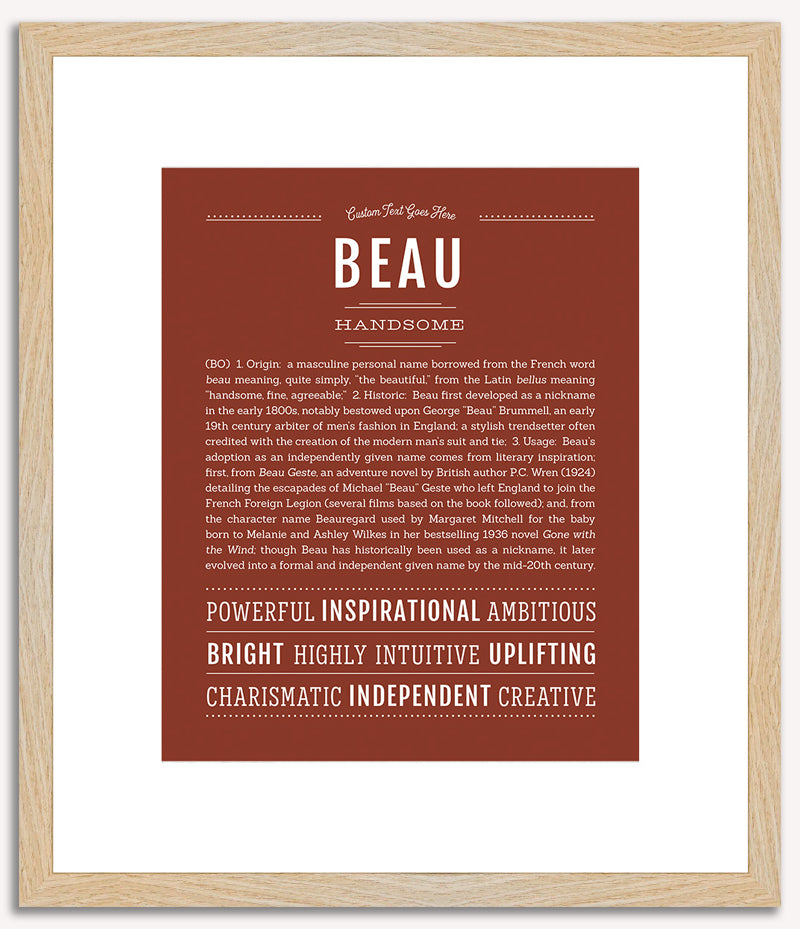 Beau | Name Art Print