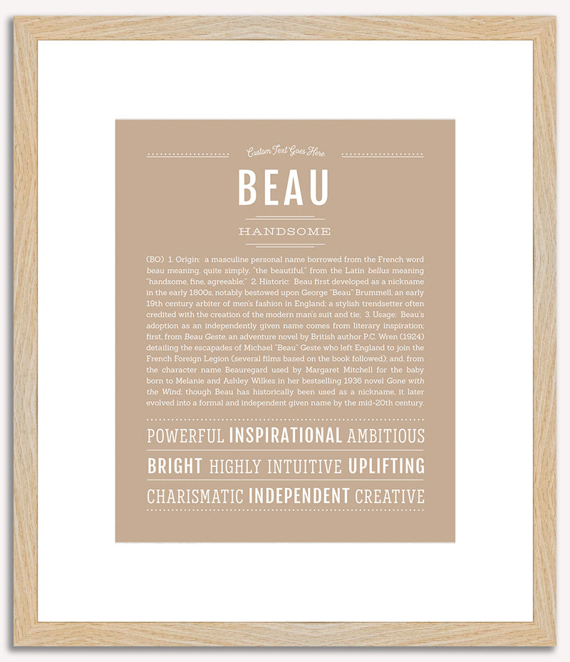 Beau | Name Art Print