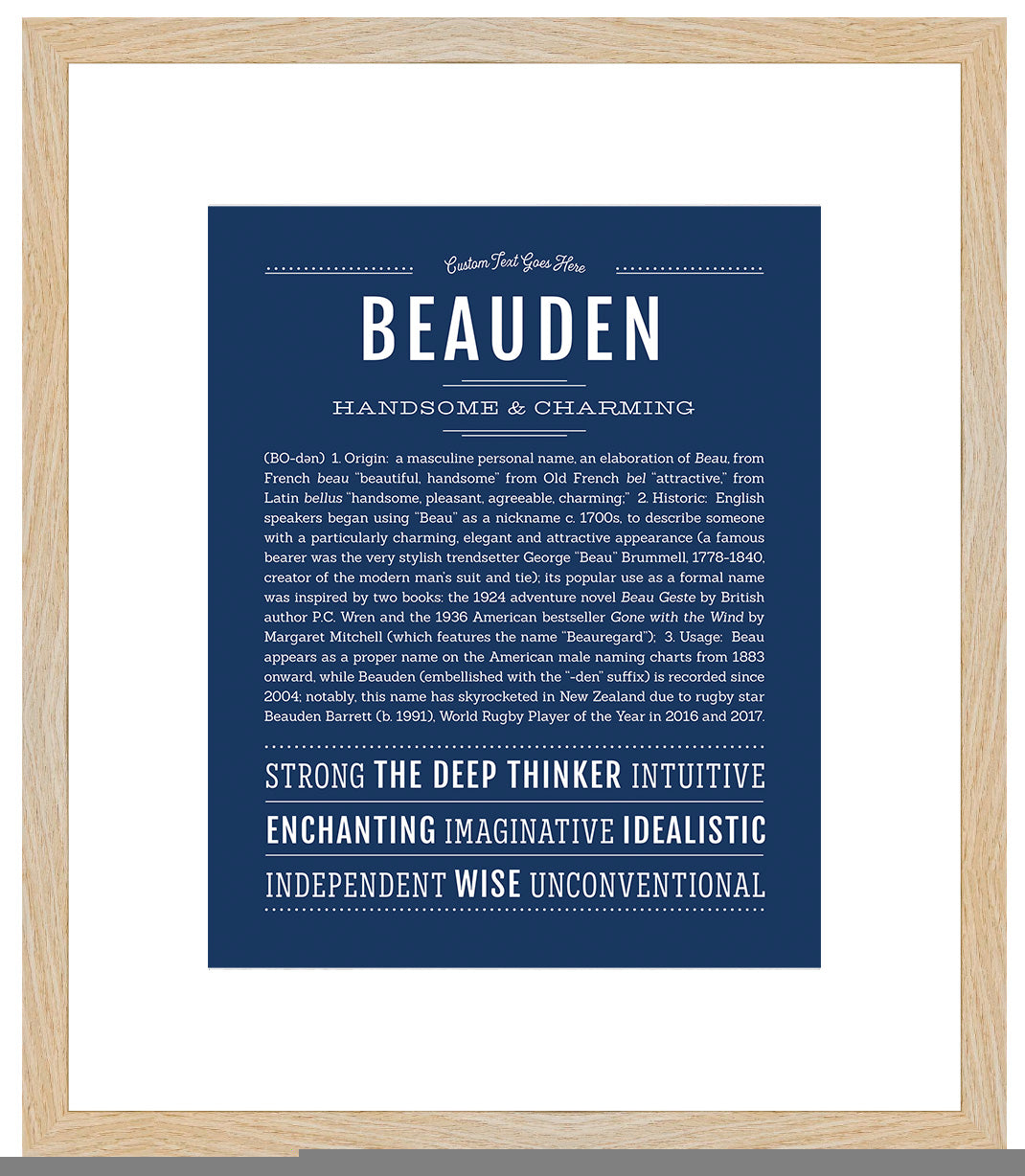 Beauden | Name Art Print