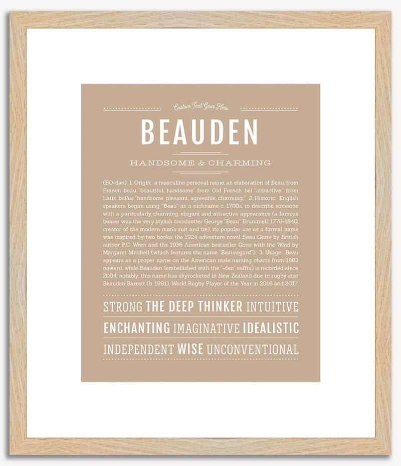 Beauden | Name Art Print