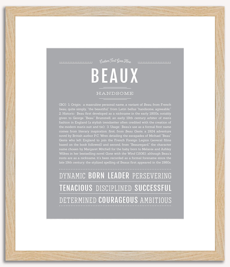 Beaux | Name Art Print