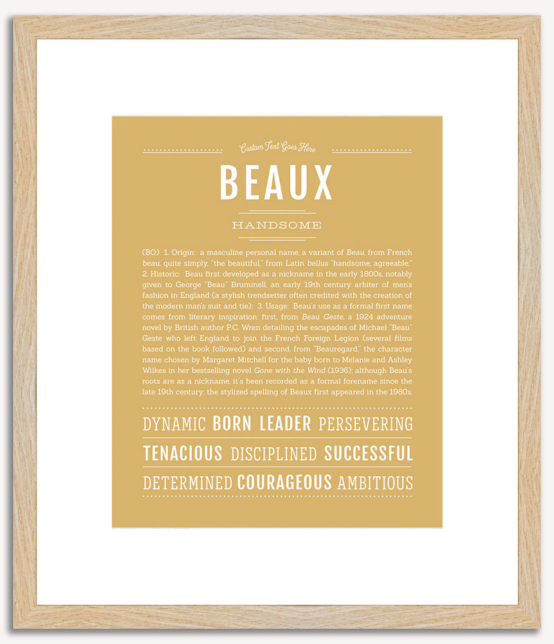 Beaux | Name Art Print