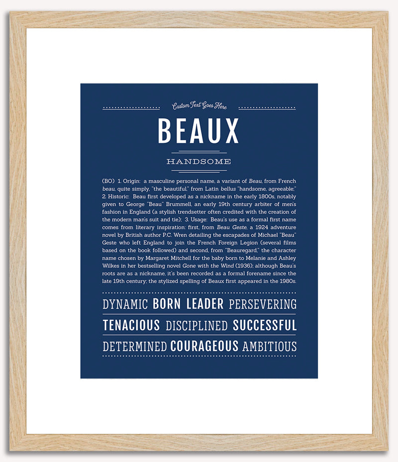 Beaux | Name Art Print