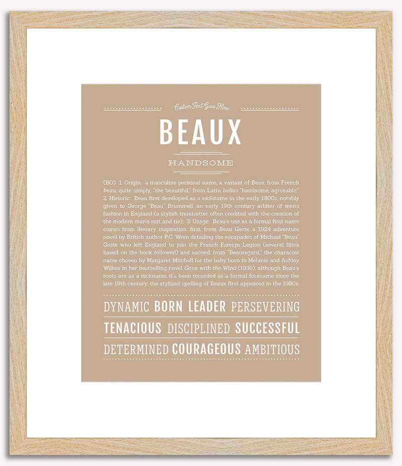 Beaux | Name Art Print