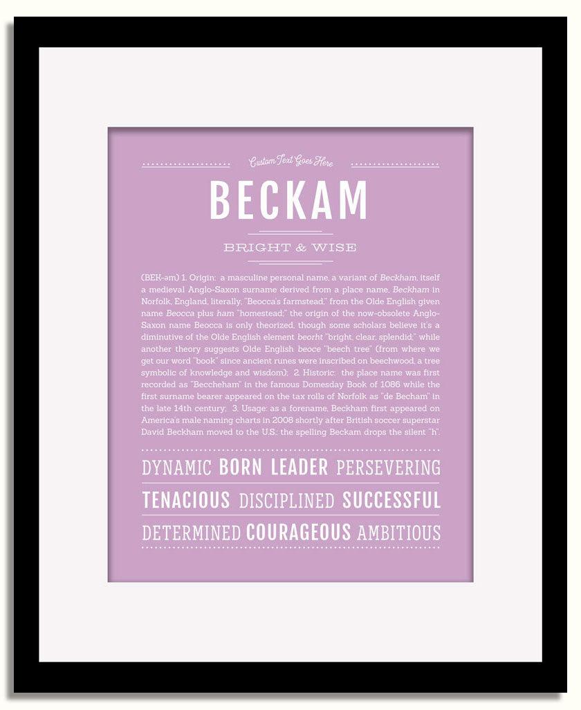 Frame Options | Lilac | Black Frame, Matted