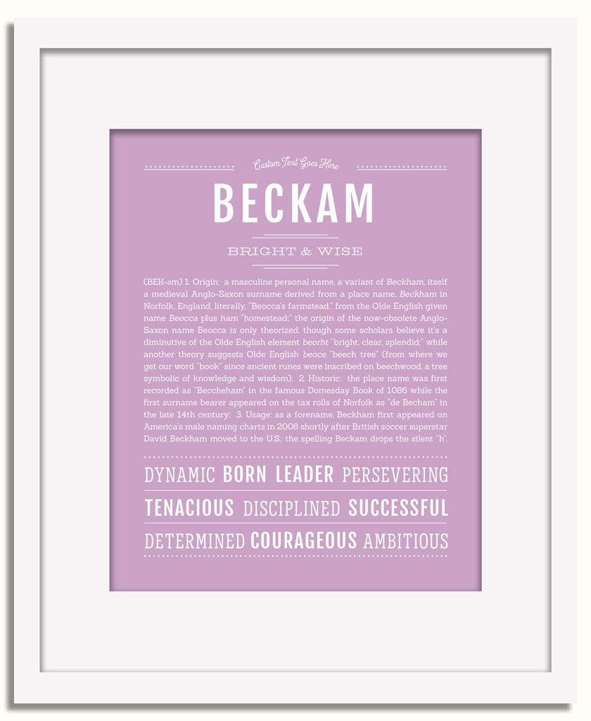 Frame Options | Lilac | White Frame, Matted