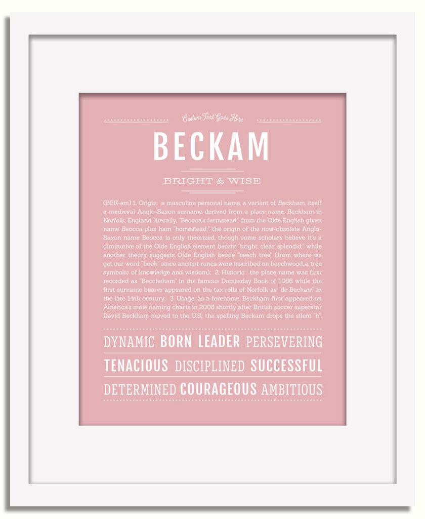 Frame Options | Dusty Rose | White Frame, Matted