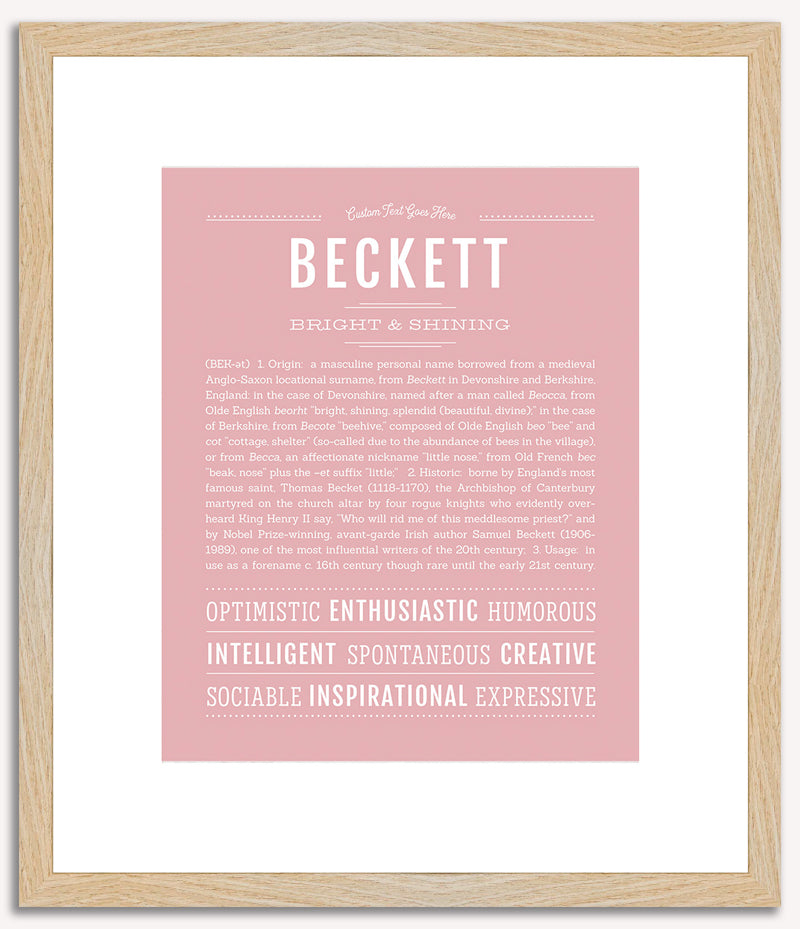 Beckett | Name Art Print