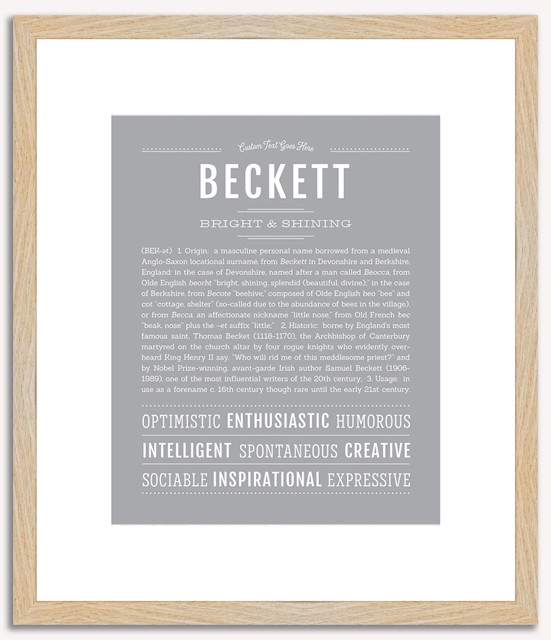 Beckett | Name Art Print