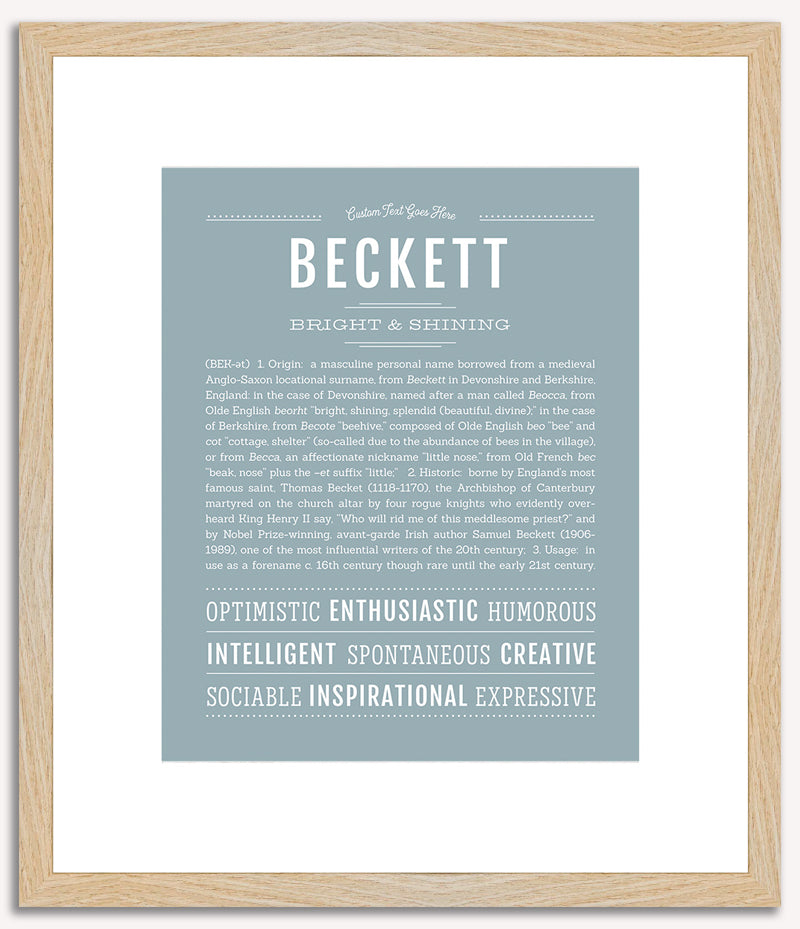 Beckett | Name Art Print