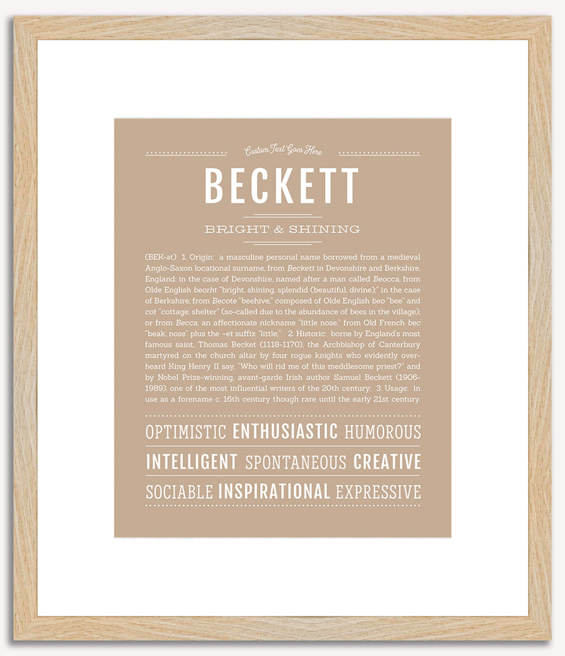 Beckett | Name Art Print