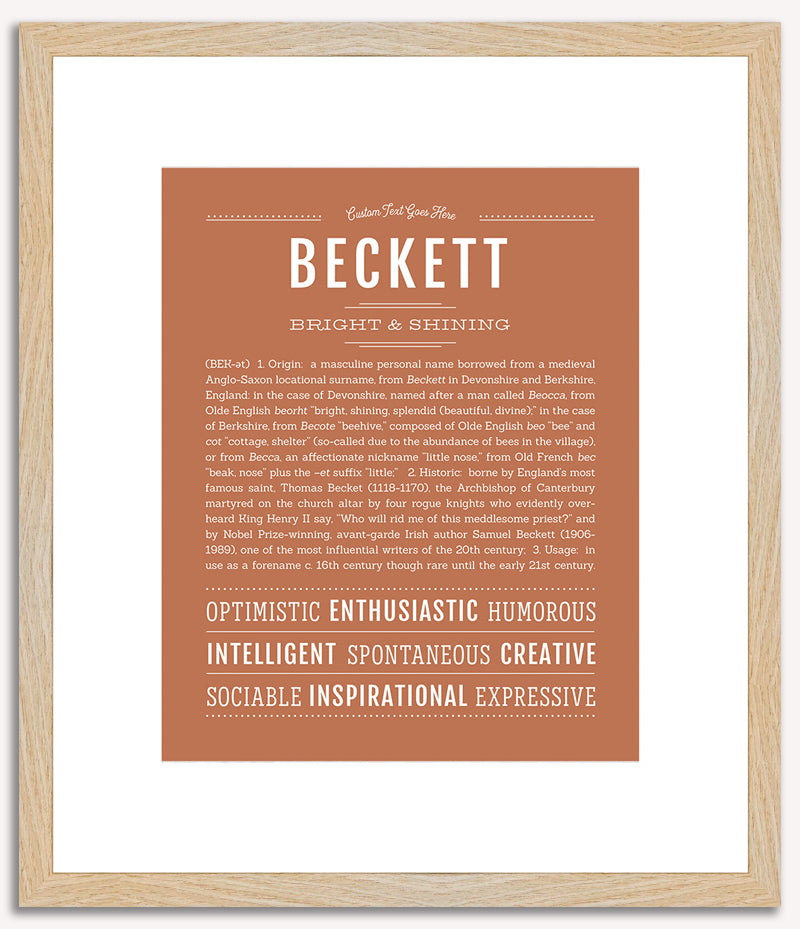 Beckett | Name Art Print