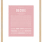 Beckie | Name Art Print