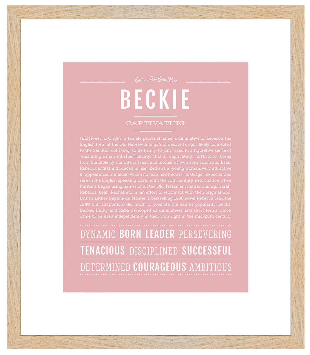 Beckie | Name Art Print