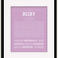 Frame Options | Lilac | Black Frame, Matted