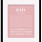 Frame Options | Dusty Rose | Black Frame, Matted