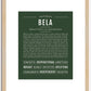 Bela | Name Art Print