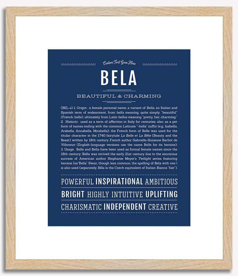 Bela | Name Art Print